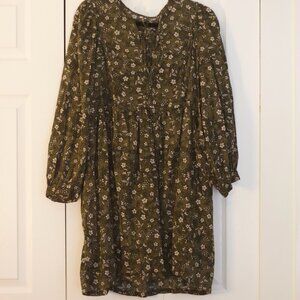 Old Navy Long Sleeve Mini Swing Dress